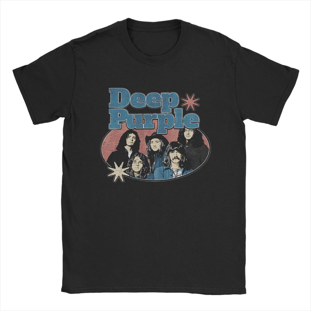 Band Deep Purple Art T Shirt Summer  Pure Cotton TShirts For Adult Harajuku Casual Tshirt ShortSleeved Vintage Clothes