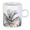 Les Trésors De Lily [A3666] - Large Ceramic Mug 'Jungle' Black Gold White - 11x9 Cm (40 Cl)