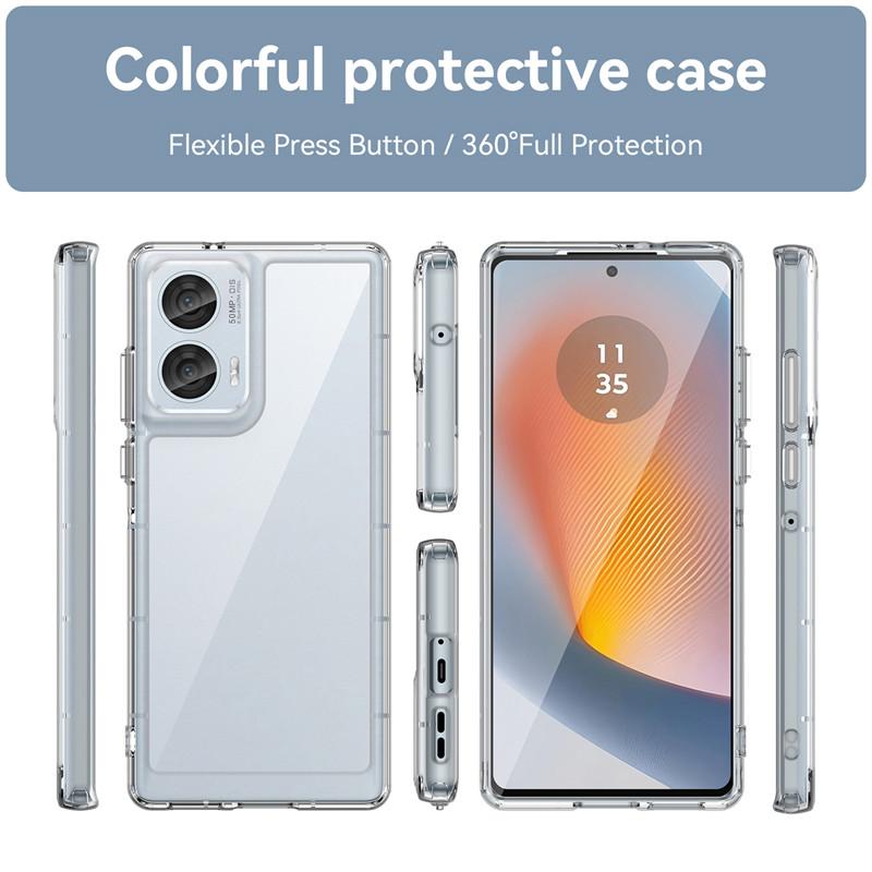 For Motorola Moto Edge 50 Fusion Case Motorola Moto Edge 50 Fusion Cover Shockproof Hard PC TPU Silicone Protective Phone Cover
