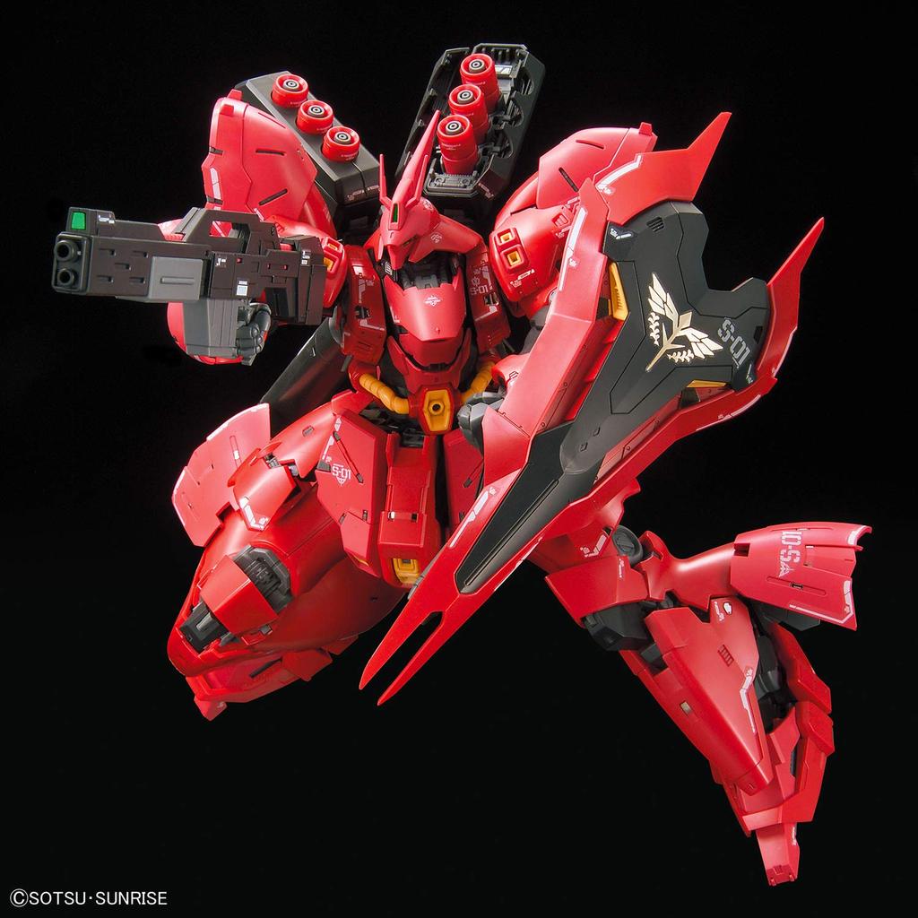 BANDAI SPIRITS Пластиковая модель мобильного костюма RG Gundam Counterattack Sazabi в масштабе 1/144 с цветовой кодировкой