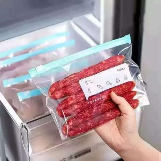 30 шт. Многоразовые прозрачные пакеты для хранения продуктов без БФА - Герметичные и пригодные для микроволновой печи