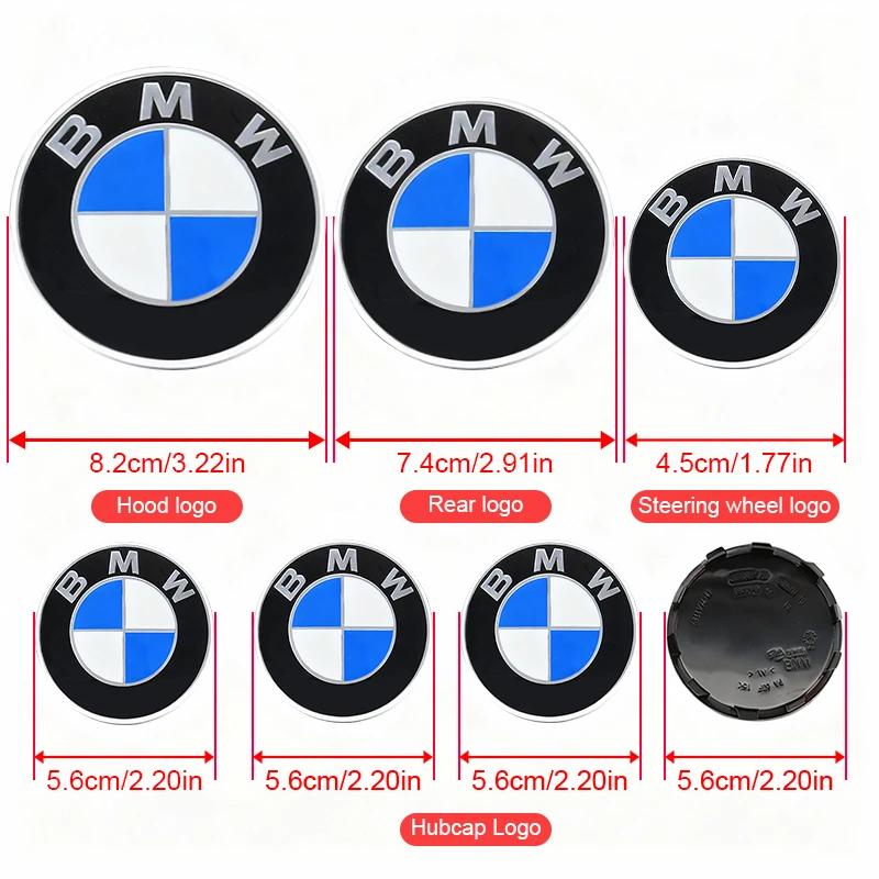 Для BMW G30 7 шт. Наклейка на руль, Колпачки ступиц колес, Передние и задние эмблемы Для BMW G38 G21 E61 X5F25 F36 G05 E93 F12 E63 G29 E30 F80