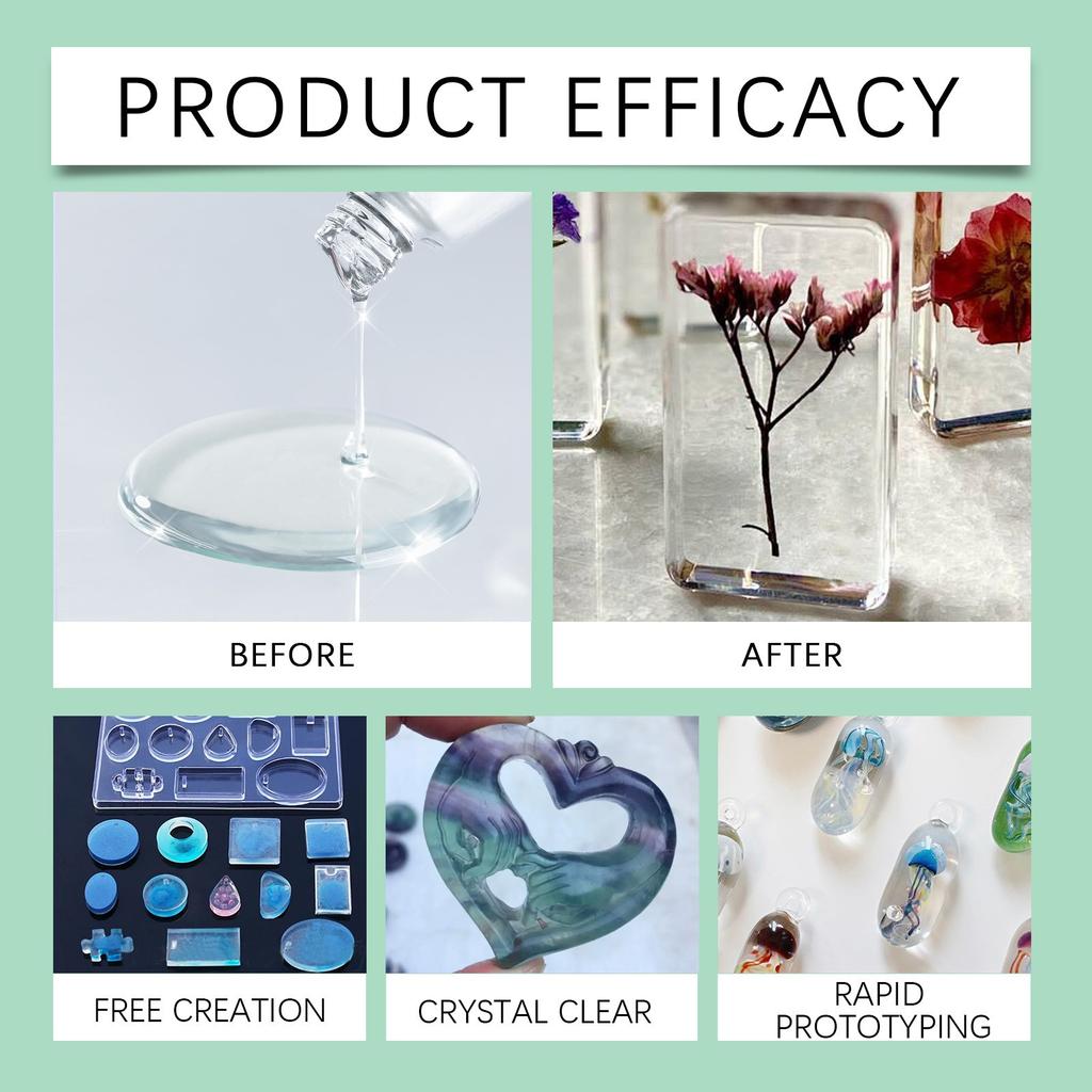 Эпоксидная смола, кристально чистая эпоксидная смола, не желтеющая и не образующая пузырьков, самовыравнивающаяся, легкая смесь 1:1. Литье и покрытие для изготовления ювелирных изделий своими руками из художественной смолы