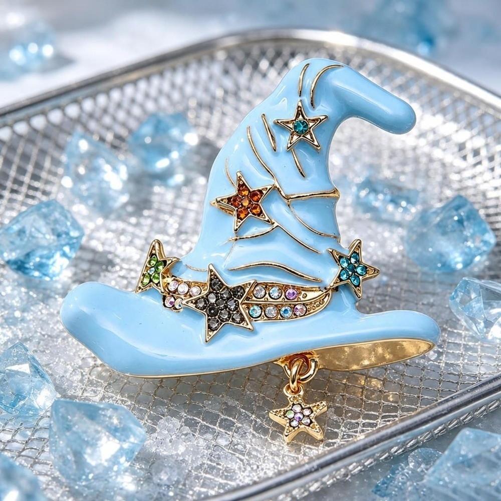 Creative Witch Hat Pin Vintage Clothing Accessory New Halloween Brooch Halloween Party