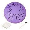 Rain Drum for Outside Garden 4 Inches 8 Notes Steel Tongue Drum Meditation Rain Chime Musical Instruments Mini Handpan Drums for Chakra Yoga Sound