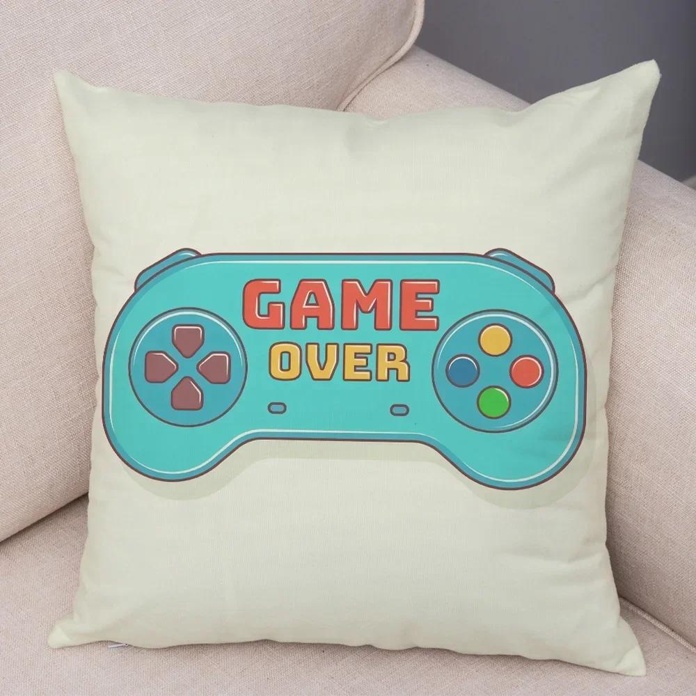 Game Room Decoration  Player Dazzle Handle Series Pillowcase Home  Boys  Bedroom  Cushion Cover Multiple sizes available
