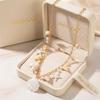 Boho Shell Starfish Conch Belly Chain for Women Sexy Imitation Pearl Gold Color Waist Chain Summer Beach Body Jewelry Belt Gift
