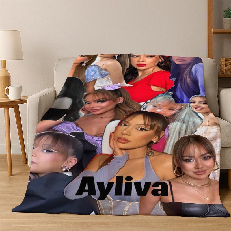 3D Ayliva Lieb Pop Singer Flannel Blanket Soft Warm Blanket Throw Blanket for Bedroom Living Room Bed Travel Picnic Gift kids