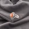 Peach Moonstone Gemstone Jewelry, 925 Sterling Silver Ring, Handmade Gorgeous Silver Ring, For Wedding Gift