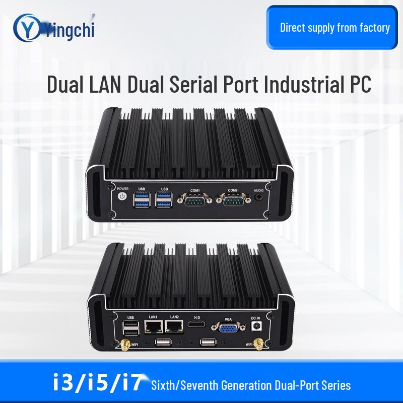 Yingchi Mini Fanless Industrial PC N100/N150 Core i3/i5/i7/J1900