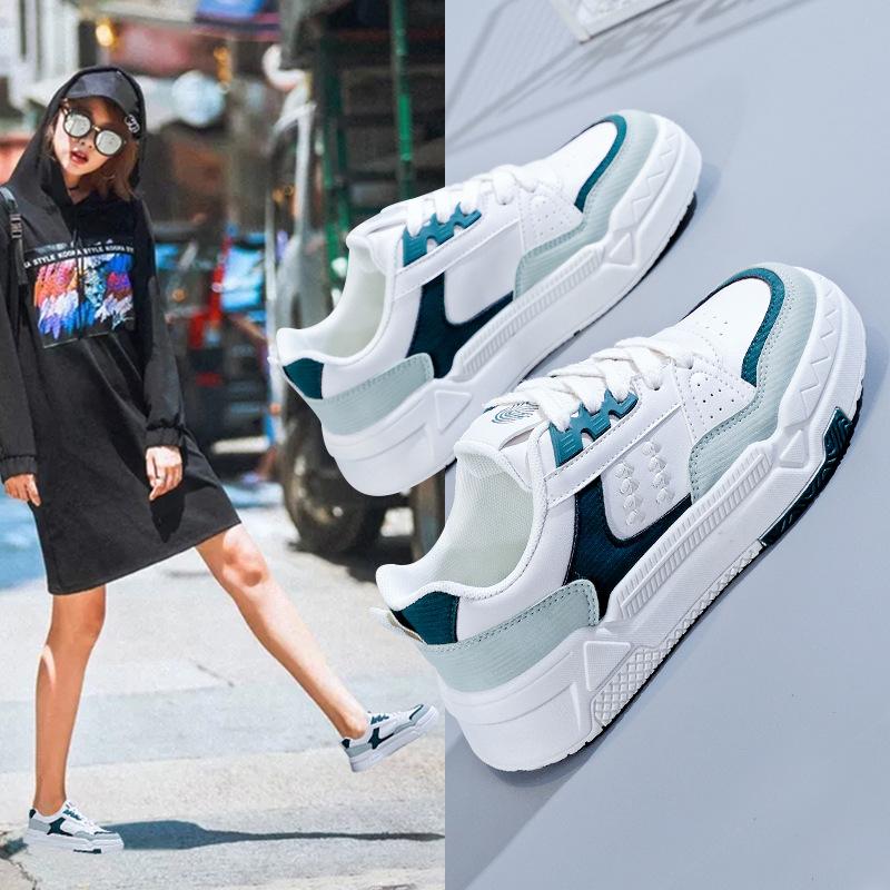 Весенне-осенние новые базовые маленькие белые туфли, женские кроссовки для бега для студентов, женская повседневная обувь