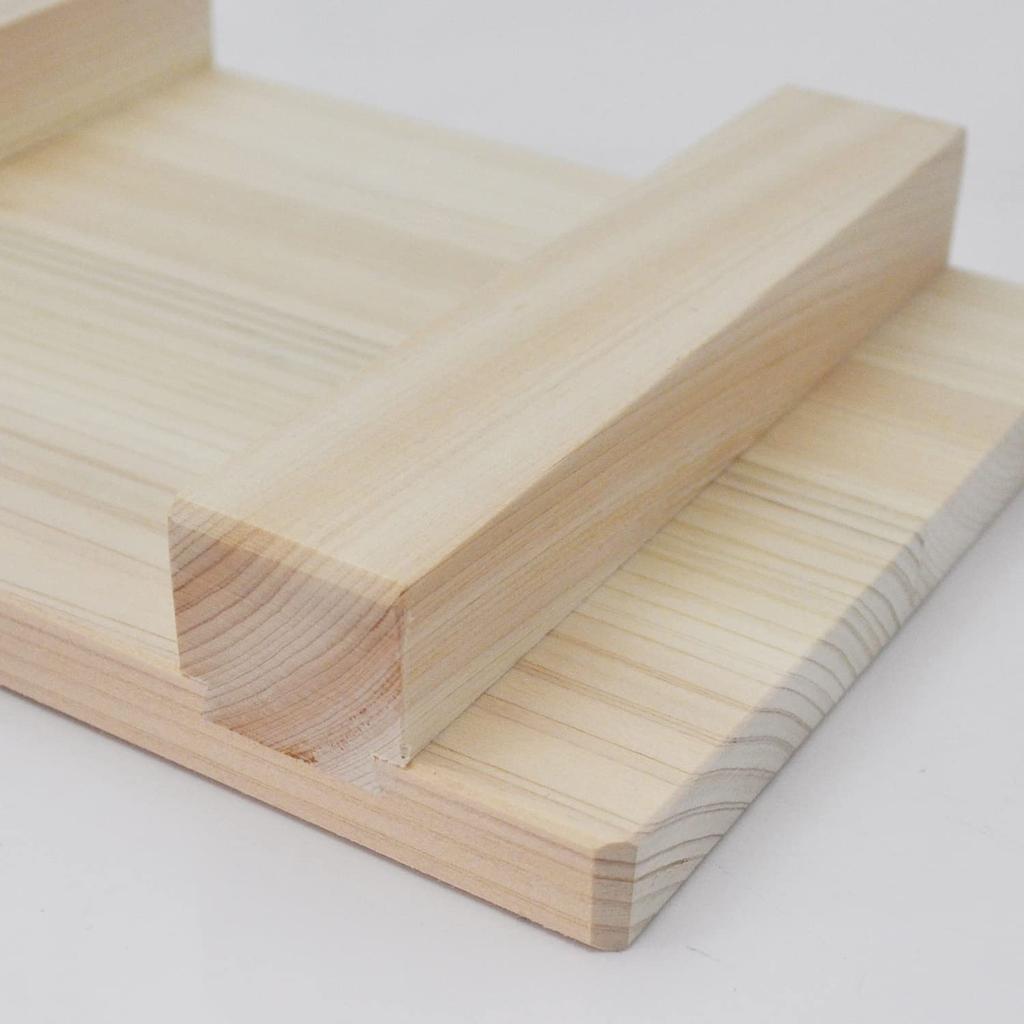 Ichihara Woodworking Ichihara Woodworking Дерево Леди Суши Подача Хиноки Тонкая Доска Ширина 21 x Глубина 14 x Высота Сделано в Японии ООО. Стойка,
