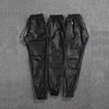 Men's Korean Style Slim Fit Motorcycle Leather Pants - Fleece-Lined, Skinny, Elastic, Spring/Autumn Trend