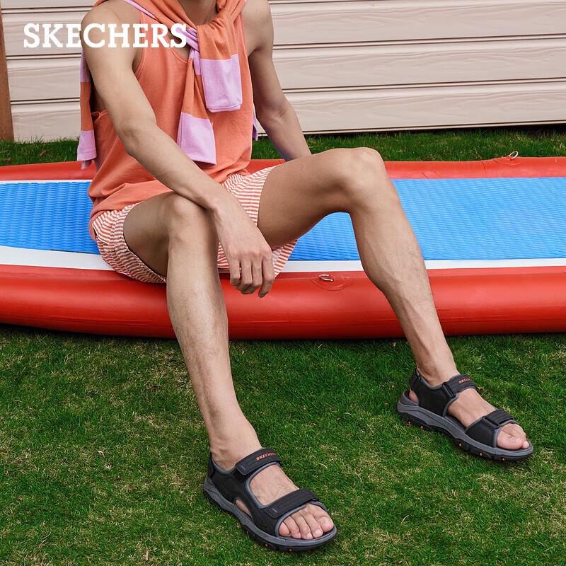 Skechers Мужские дышащие пляжные сандалии для улицы