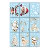 9 Sheets/Set Christmas Window Cling Removable Waterproof PVC Winter Merry Christmas Static Glass Sticker Holiday Party Decoration Decal