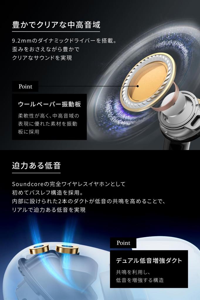 Беспроводные наушники Anker Soundcore Liberty 5 с ультра шумоподавлением, 3D-звуком, поддержкой Dolby Audio, беспроводной зарядкой, подключением и захватом окружающего звука