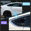Для Ford Mondeo Fusion Седан 2013 2014-2018 Автомобильная Задняя Жалюзи Окно Боковая Жалюзи Крышка Отделка Наклейка Вентиляционное Отверстие Ковш ABS Углеродное Волокно