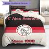AFC Ajax logo Bedding Quilt Set Quilt Cover Pillowcase Home Decoration Birthday Gift (1 * duvet cover + 2 * pillowcase, without core)