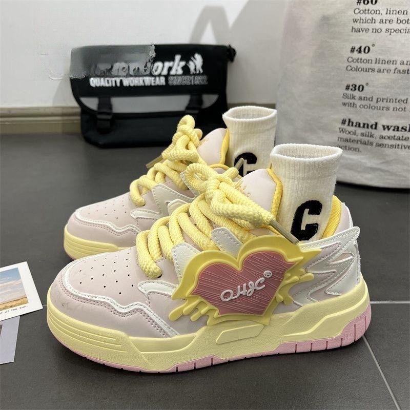 Vibe high street американские ретро-тенденции на платформе одиночные туфли в стиле колледжа черного и серого цветов, сочетающиеся между собой, повседневные туфли для женщин