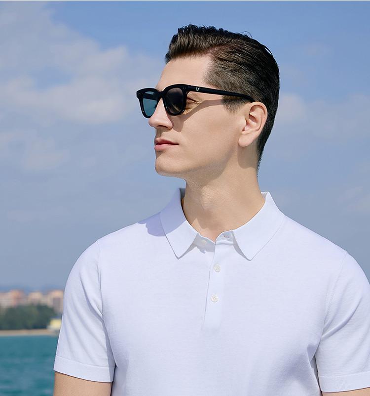 Mulberry Silk & Linen & Cotton Natural Fiber Knitted Short Sleeve Polo Shirt