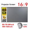 Portable Projector Screen Simple Curtain Anti-Light 60/70/80/100/120 Inches Projection Screens for Home Outdoor Office Projector