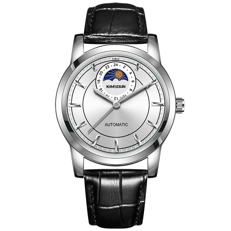 KIMSDUN Подлинные мужские часы Golden Poemon, мужские часы, элитные деловые часы, полностью автоматические механические часы, водонепроницаемые мужские часы