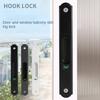 Invisible Sliding Door Lock Stainless Steel Window Latch Durable Door Handle Lock  Sliding Window