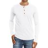 Men's Long-sleeved Shirt Solid Casual Bottom Shirt Slim Fit Round Neck Men's T-shirt