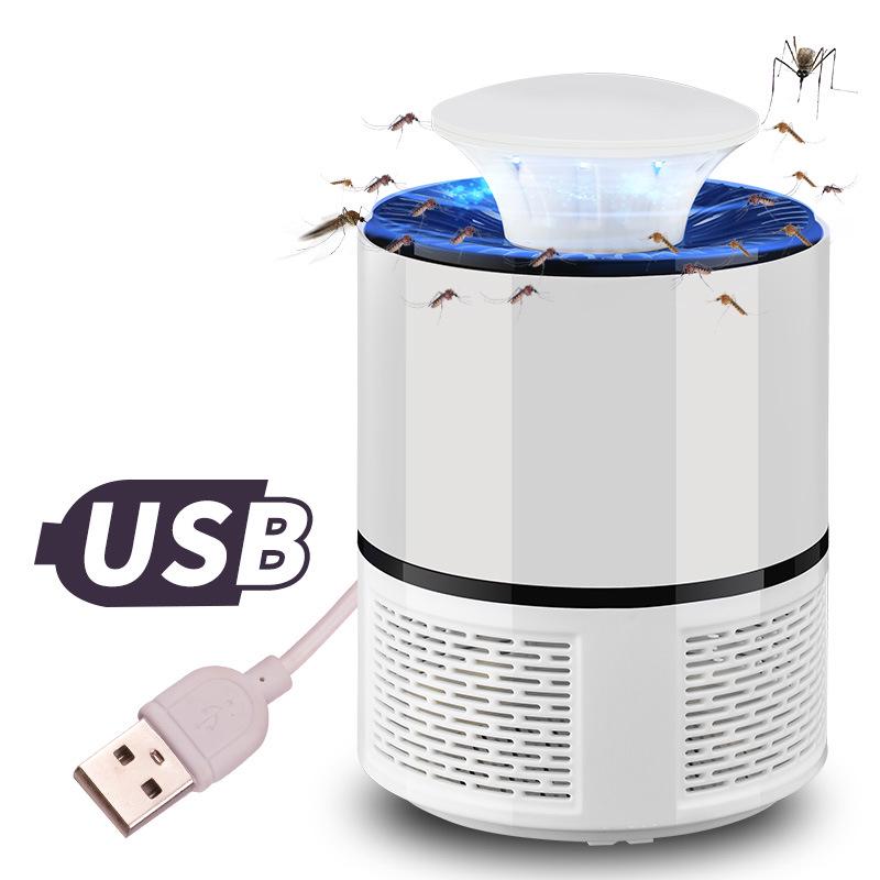 Бесшумная USB лампа-уничтожитель комаров для помещений: Электрическая ловушка для насекомых для дома и общежития