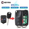 For Ford Escape F 150 Explorer 2001-2007 Escape Mustang Explorer Lincoln 4 Buttons Remote Key Fob 315MHz CWTWB1U331