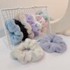 Solid Plush Large Intestine Hair Loop Scrunchies for Women Elasticity Hair Loops Fashion Hair Accessories