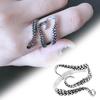 Unisex Open Ring Tentacles Adjustable Punk Style Polished Knuckle Ring Party Club Finger Ring