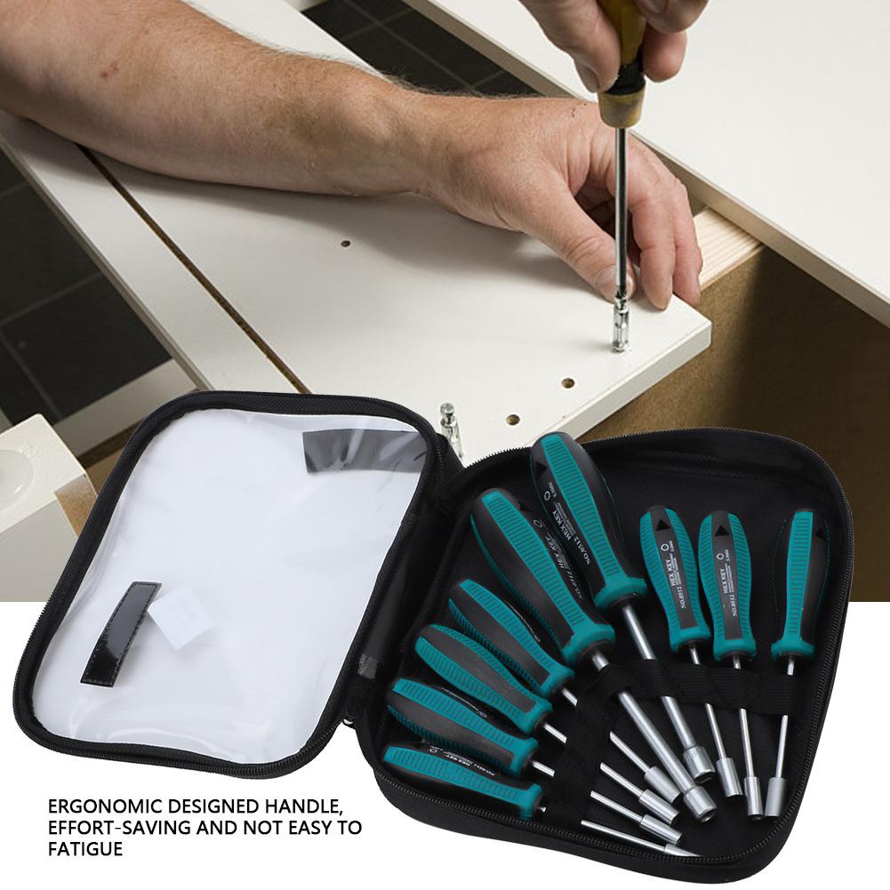 Набор магнитных отверток 9 шт. крестовые шлицевые бытовые ручные инструменты для ремонта