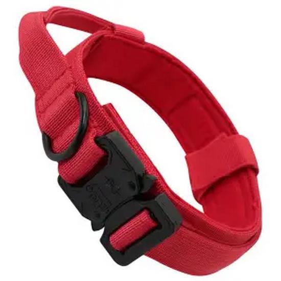 Sturdy Tactical Anti-Escape Dog Collar & Leash for Medium/Large Breeds - Malinois, Golden Retriever, German Shepherd, Hunting Dogs.