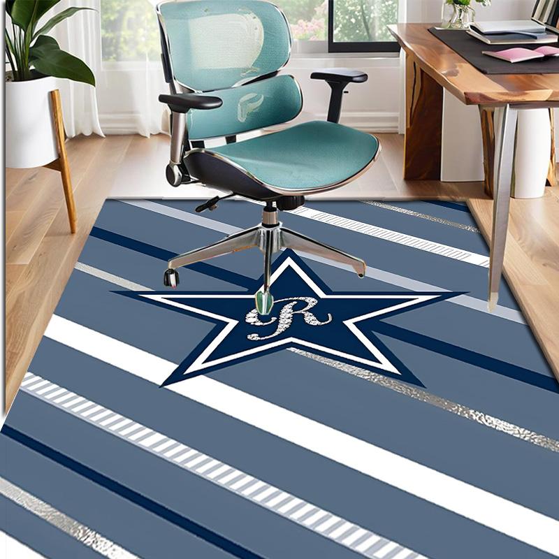 Dallas Cowboys Pattern Rug, Indoor/Outdoor Mat, for Picnic, Gameroom, Bedroom, Office, Living Room, Home Decor Carpet, Birthday Gift