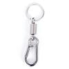 2 Pcs Retractable Stainless Steel Buckle Carabiner Keychain Waist Belt Clip Hook