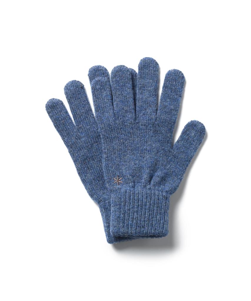 Snow Peak Washable Wool Knit Gloves and Blue 1 AC-25AU025, Men's Women's,