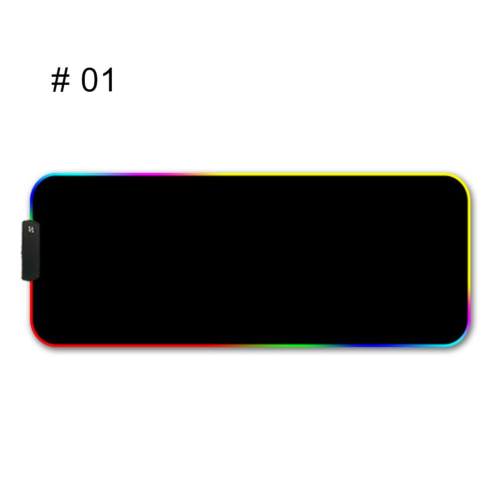 RGB Gaming Mouse Pad LED Luminous Xxl Anti-slip Colorful Lights RGB Large Gaming Mouse Pad Mat for Computers Keyboard Mouse-pad