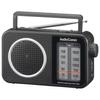 OHM AudioComm RAD-T206S 03-0986 Portable AMFM Tabletop Radio with Dual Power Outlets, Easy-to-Read Large Character Display, Wide FM, and Emergency