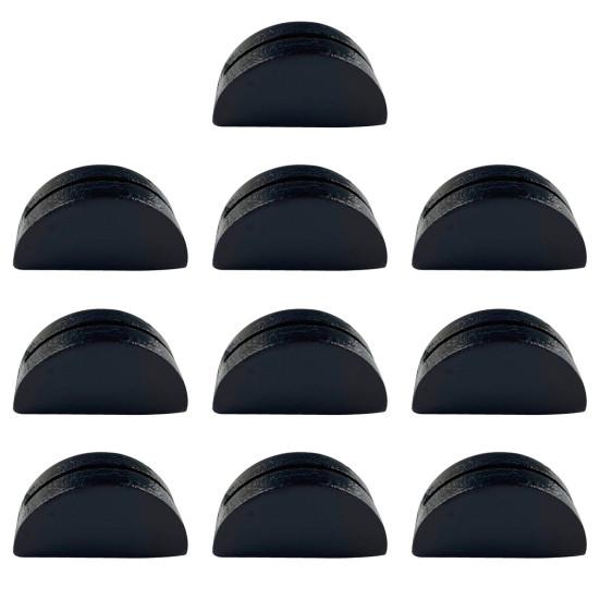 10Pcs Semicircular Wooden Business Card Holder Reusable Wedding Banquet Restaurant Table Number Place Card Holder Stand