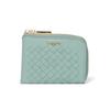 Кошелек складной на молнии U by Ungaro Кожа теленка Сетчатый тонкий кошелек UULW4CS1 L-образный "Lala" Женский Сине-зеленый