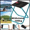 Outdoor Folding Chair Mini Size Portable Outdoor Folding Camping Chair Aluminum Alloy Fishing Chair Thicken Hiking Stool Folding Seat Chair