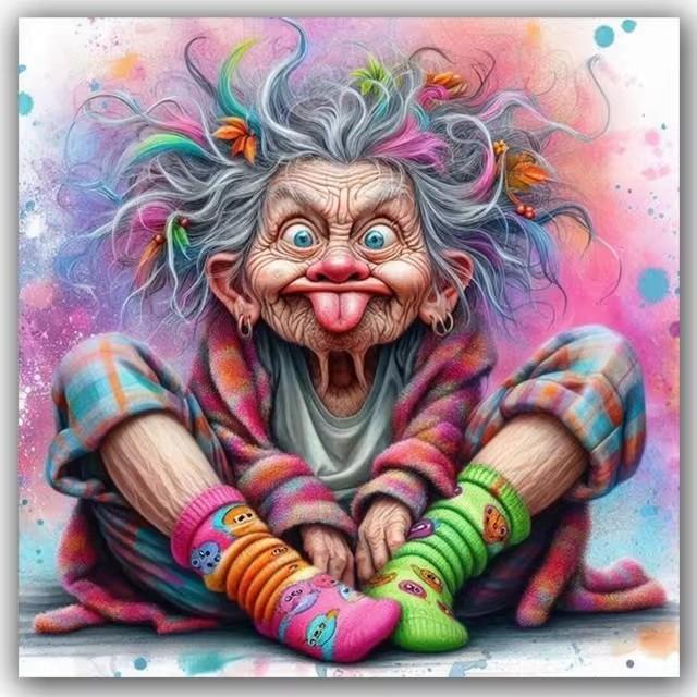 Наборы для 5D алмазной вышивки «Старомодная бабушка», Счастливые бабушка и дедушка пьют, DIY мозаика, вышивка крестом