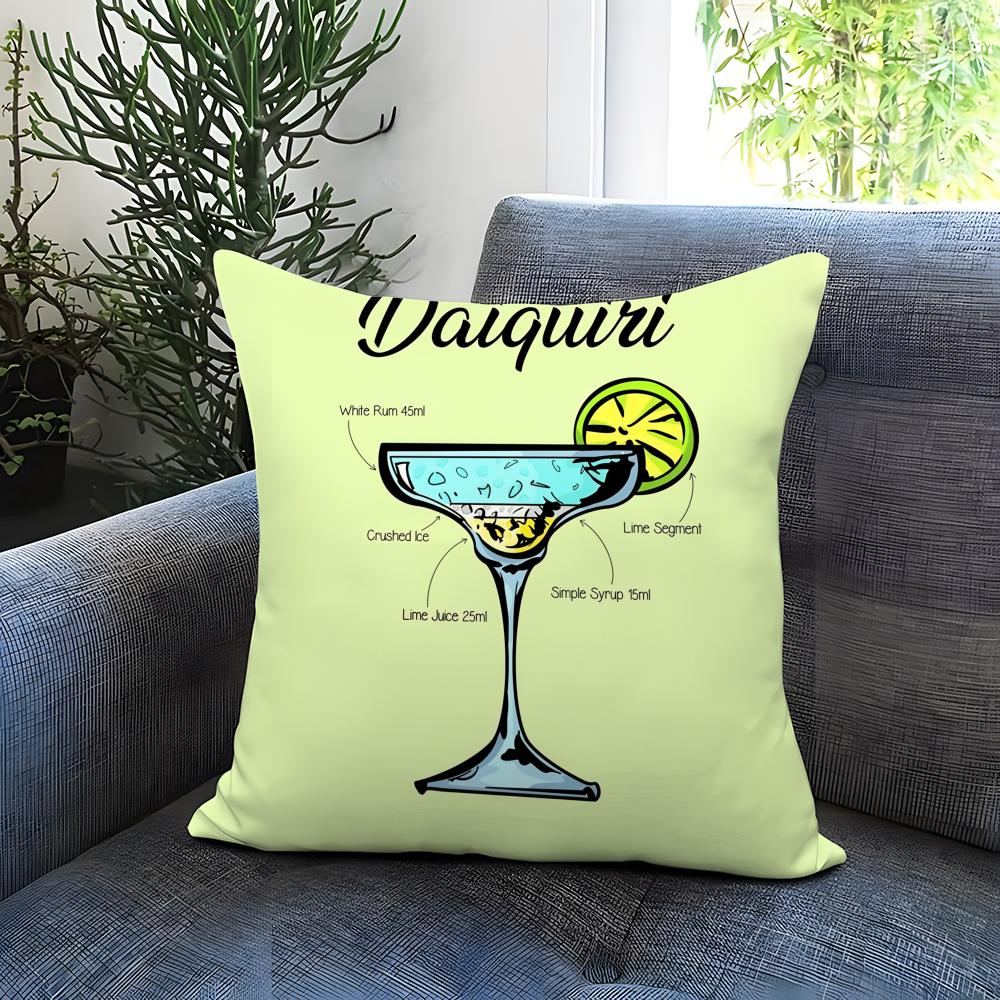 Popular D-DDaiquiri Cushion Cover Comfortable Reversible Pillow Cover Ideal for Car Sofa Bedroom & Beyond