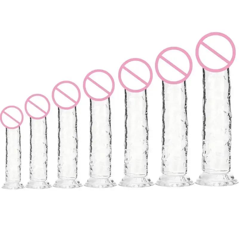 7 Sizes Dildo With Suction Cup Huge Jelly Dildos Sex Toys For Woman Men Fake Dick Big Penis Anal Butt Plug Sex Shop 18+