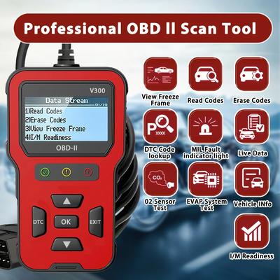 2025 Новейшая модель OBD2 сканер диагностический инструмент - Полный считыватель кодов неисправностей, Сброс кодов ошибок, Поток данных, Готовность I/M