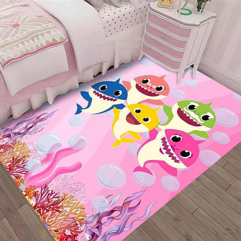 Shark Printed Carpet, Rug for Office Chair Living Room Bedroom Kitchen Room Decor Gifts.