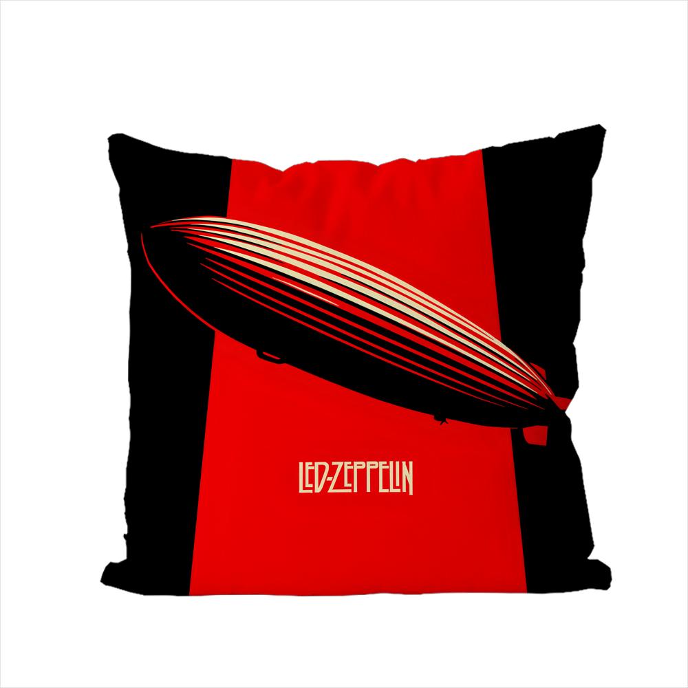 Band LLed ZZeppelin Pillow Case For Car Sofa Decorative Home Doublesided Print Plush Square Throw Pillow Cushion Cover