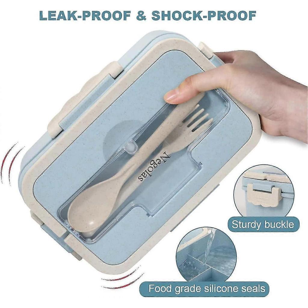 3 Comments Lunch Box With Cutlery For
