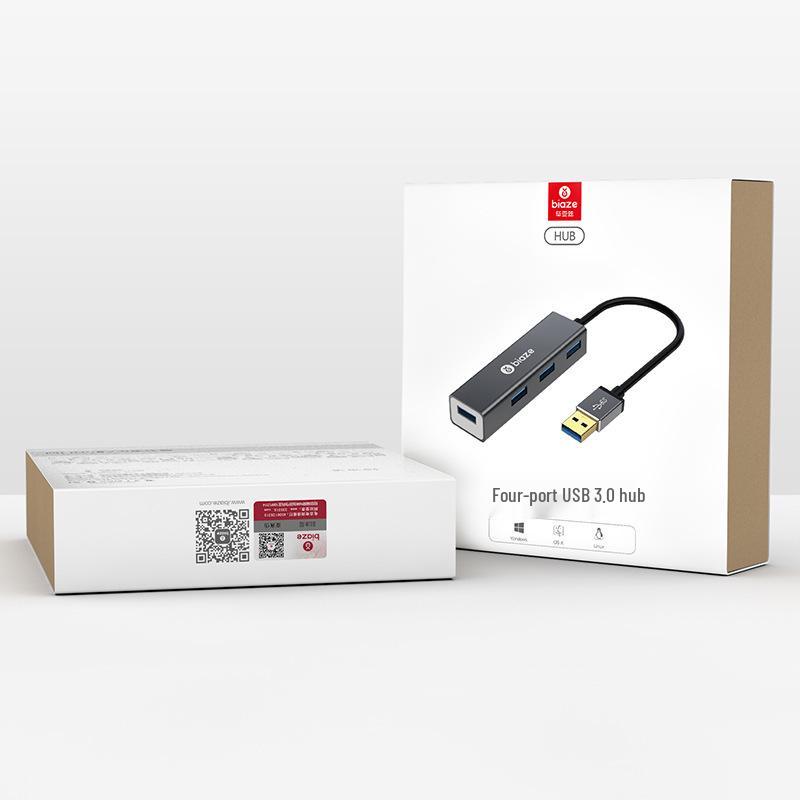 BIAZI USB 3.0 Высокоскоростной 4-портовый разветвитель-хаб, кабель 0,2-1 м